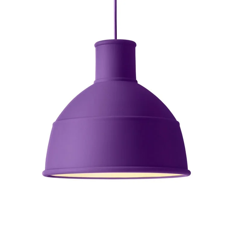 Form Us With Love for Muuto. Tre pendler model 'Unfold', lilla (3) — Lamps and lighting/Pendant lights — Lauritz