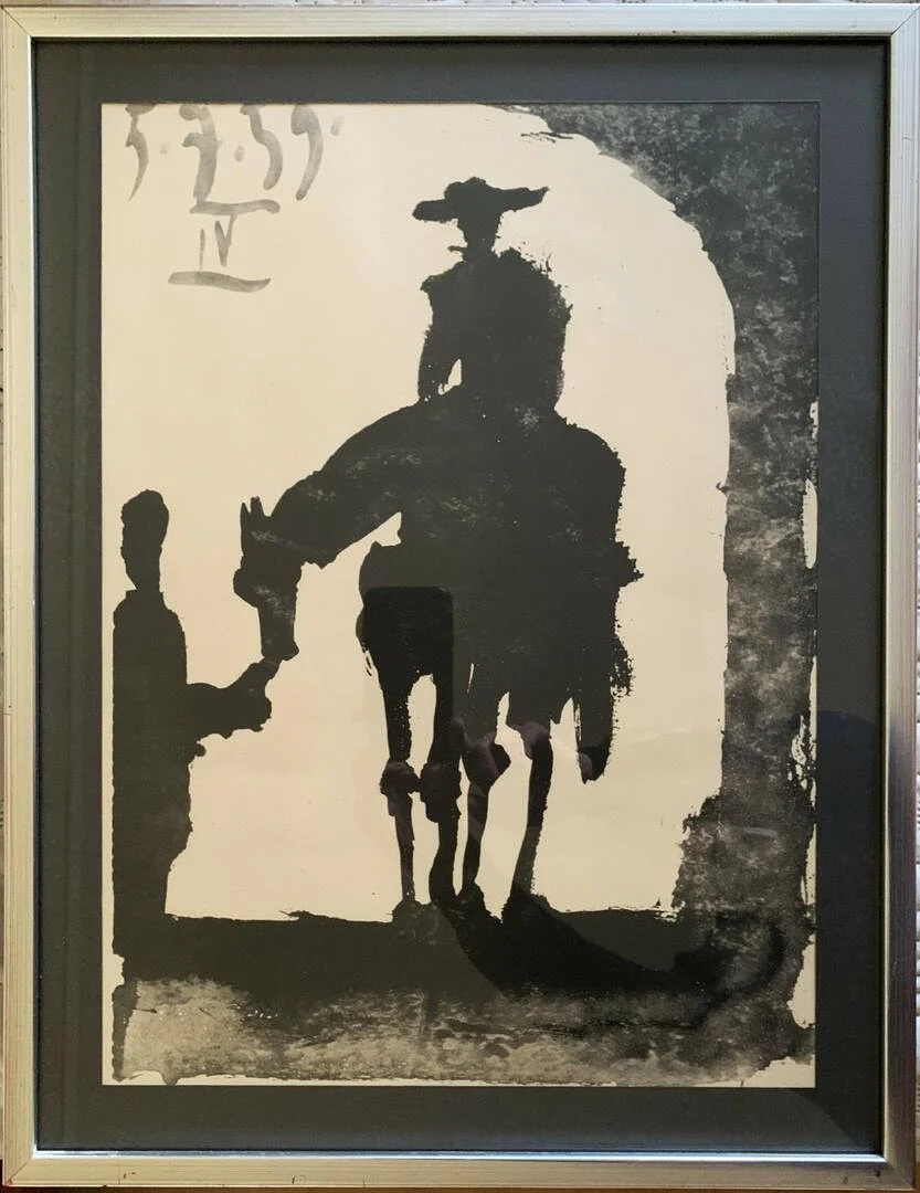 PABLO PICASSO. TRYCK, "don Quijote" osignerad. — Engravings & Prints — Höörs Auktionshall