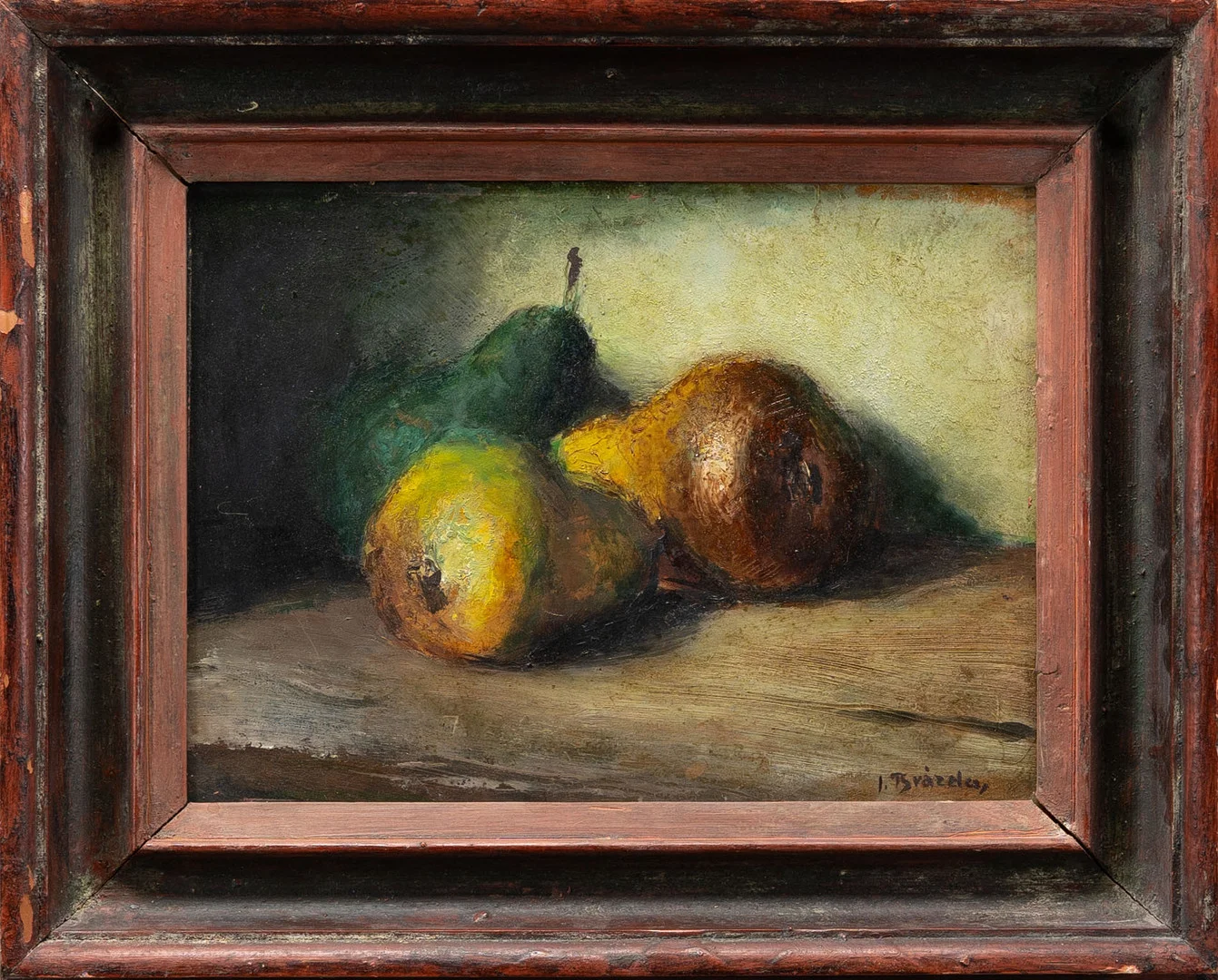 JAN BRAZDA. Olja på pannå, 1900-tal. — Paintings — Norrlands Auktionsverk