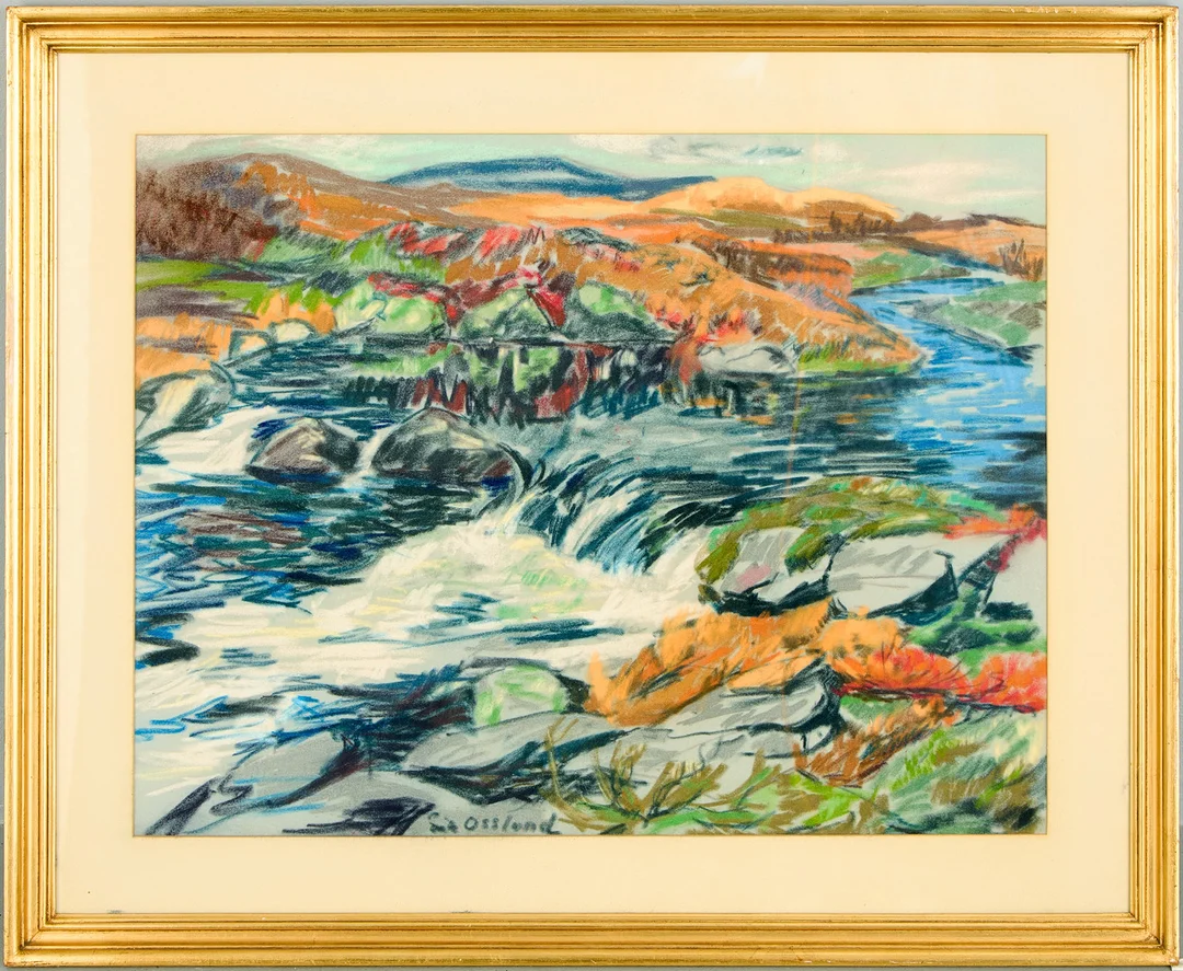 ERIK OSSLUND. Fjällbäck. — Paintings — Uppsala Auktionskammare