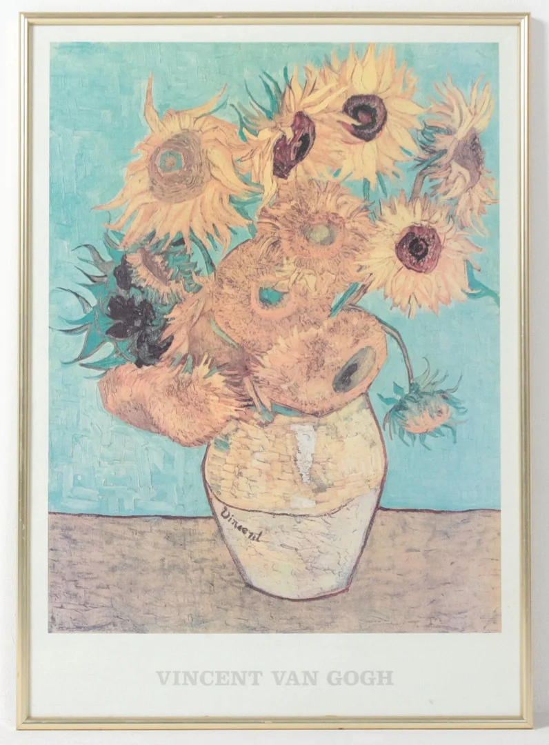 'Sunflowers', Plakat / Poster nach VINCENT VAN GOGH. — Engravings & Prints — Stockholms Auktionsverk Düsseldorf/Neuss