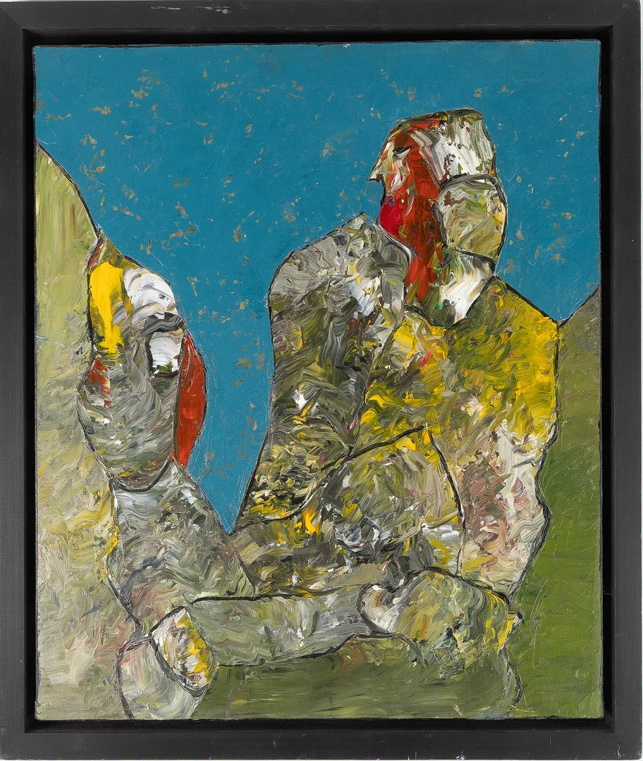 LAJOS FLESSER. Olja på duk, "Elsewhere". — Paintings — Stockholms Auktionsverk Helsingborg