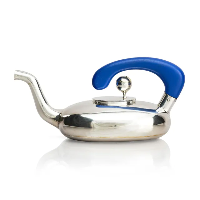 Karlheinz Sauer, tekanna, sterling silver, Västerås, 1984.