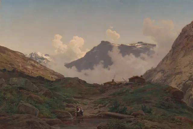 Barlag, Philip — Til seters i høyfjellet, 1873