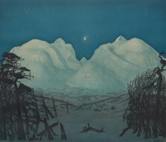 Sohlberg, Harald — "Vinternatt i fjellene" 1917