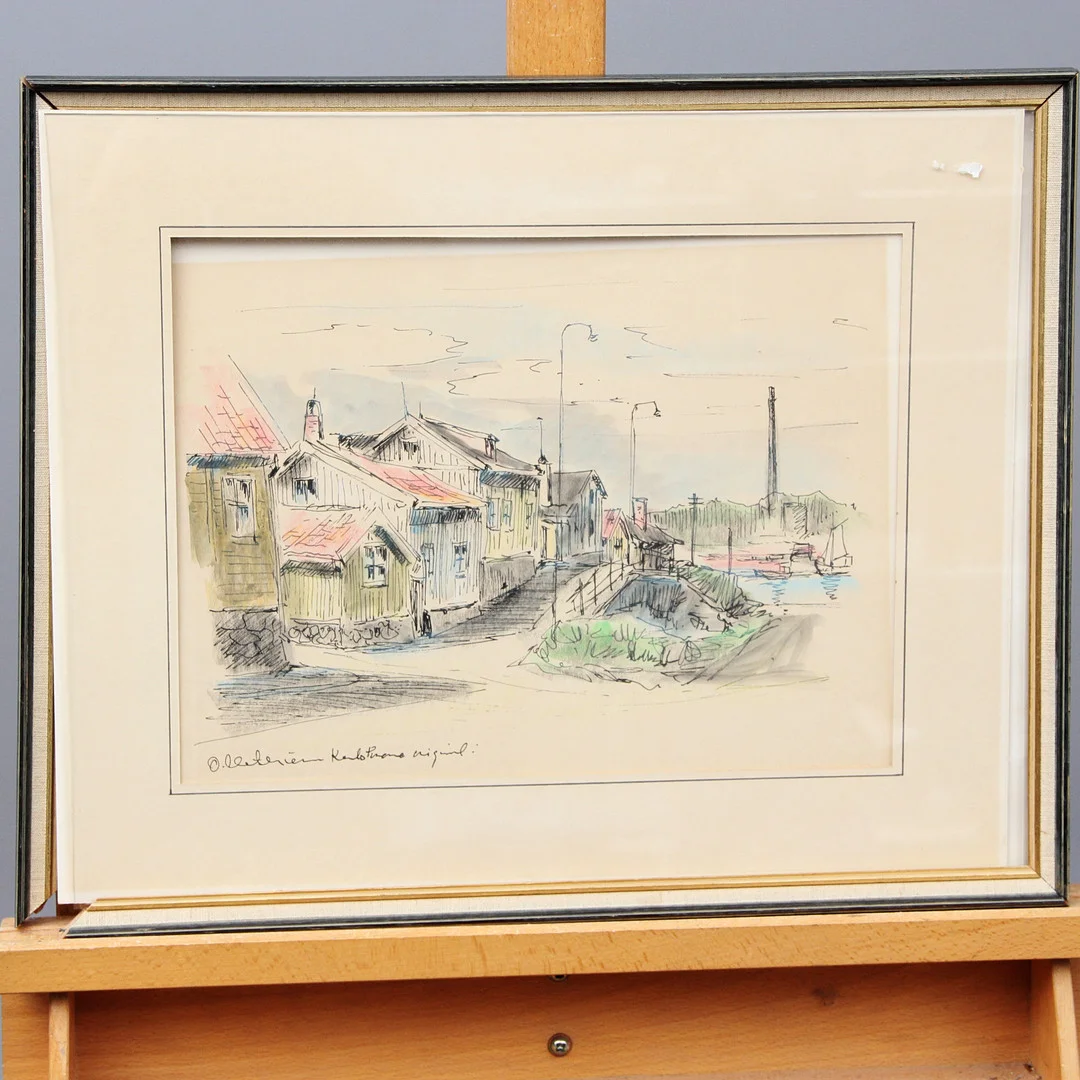 OVE MATHIESEN. AKVARELL, på papper, signerad. — Paintings — Kalmar Auktionsverk