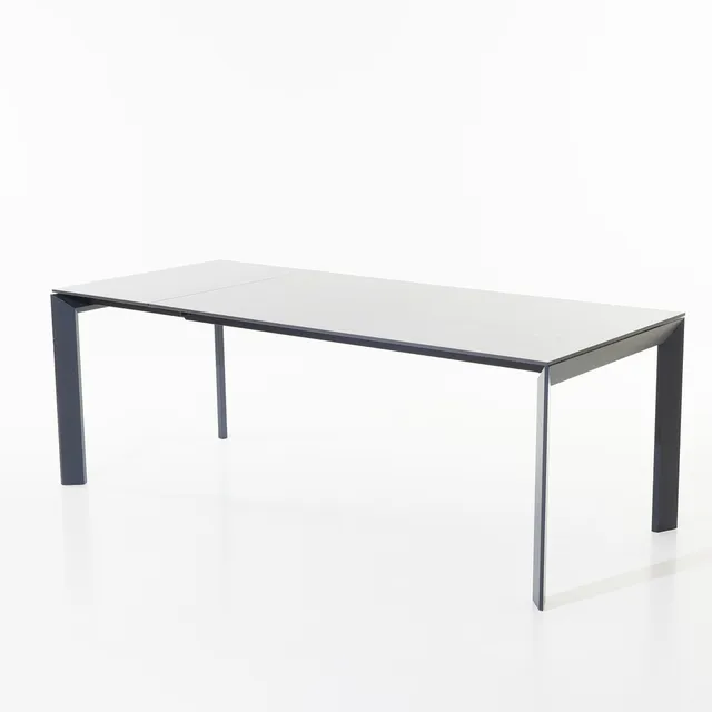 LIGNE ROSET, matbord, samtida, benställning i metall, skiva i laminat.