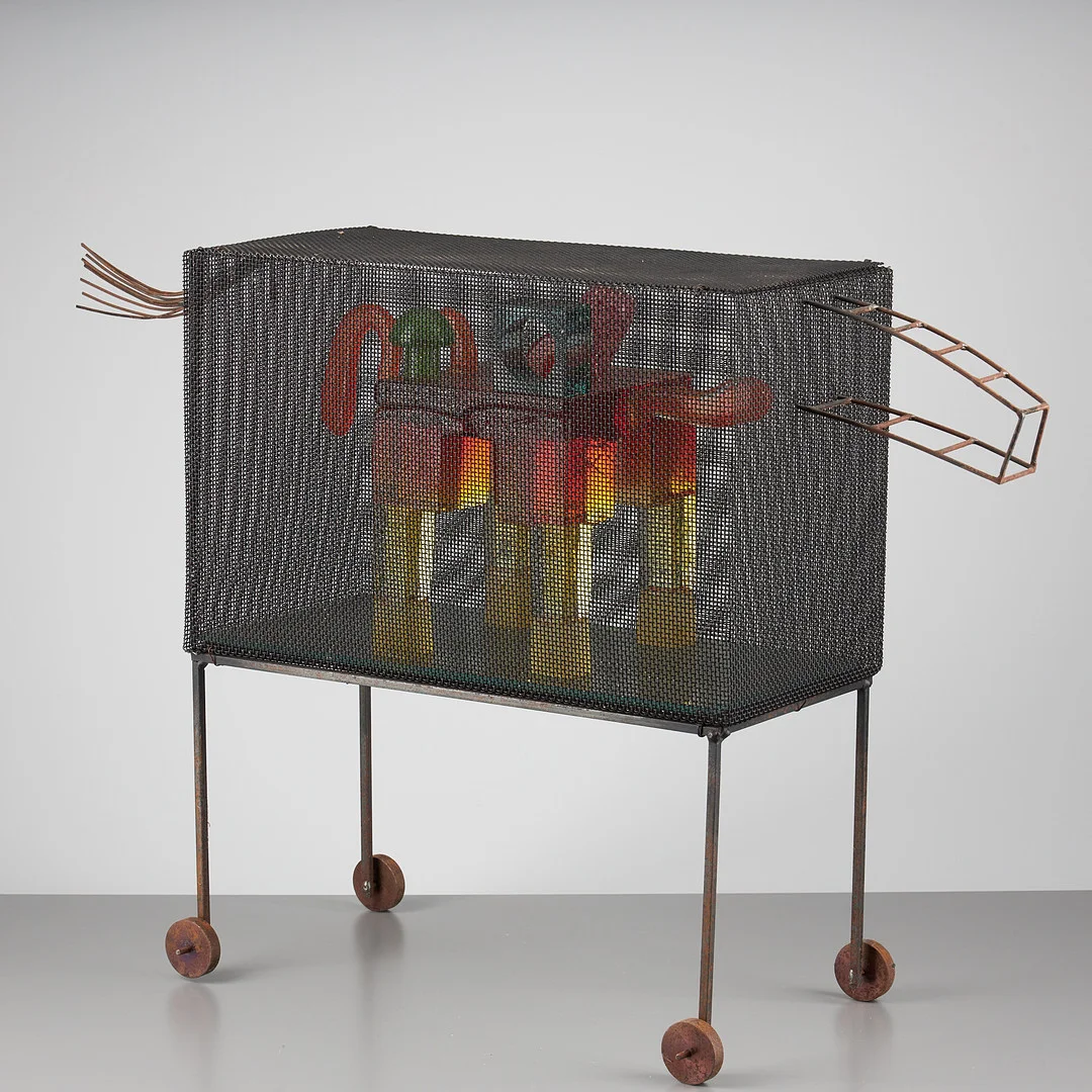 MARKKU SALO. SKULPTUR. Glas och metall. 1990-tal. — Art glass — Stockholms Auktionsverk Helsinki