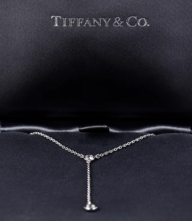 Tiffany & Co.: A 'Diamonds by the Yard' diamond necklace of platinum. approx. 0.19 ct.
