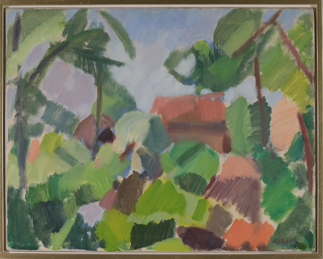 Mogens Valeur: Landscape — Paintings and sculptures/Modern pictorial arts — Lauritz