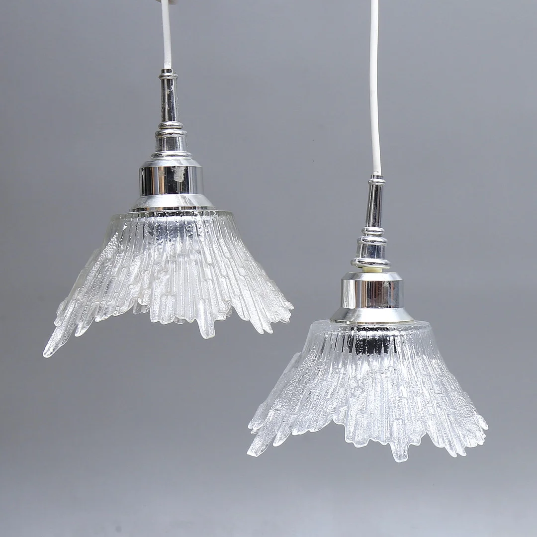 TAPIO WIRKKALA. lampor, ett par, "Norrsken", Iittala. — Ceiling lights — Auktionshuset Kolonn