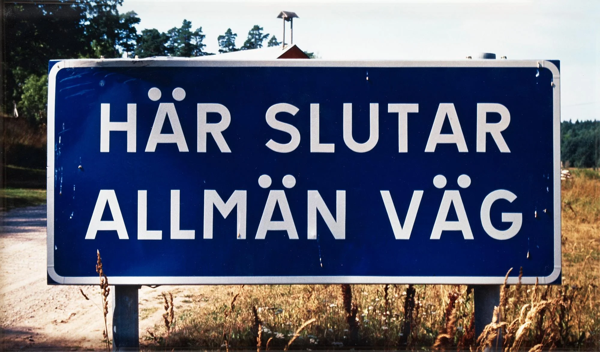 Dan Wolgers, "Här slutar allmän väg", 1995. — Bukowskis