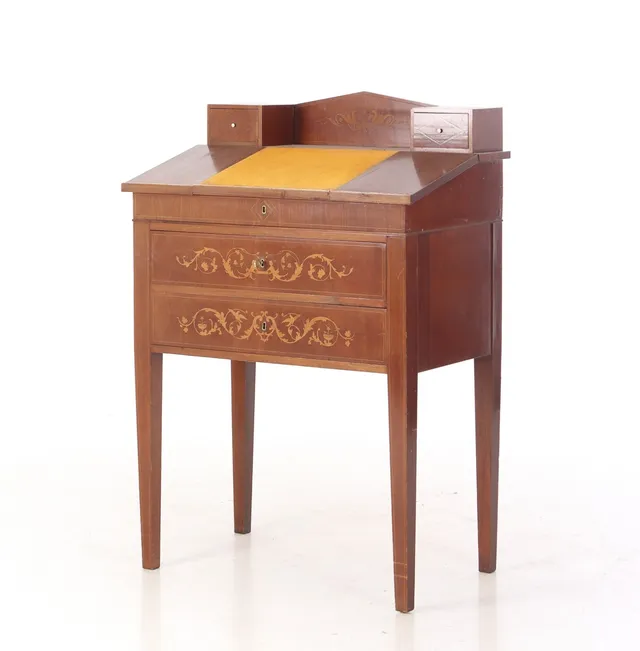 Empire Mahogany writing desk, 19th century.