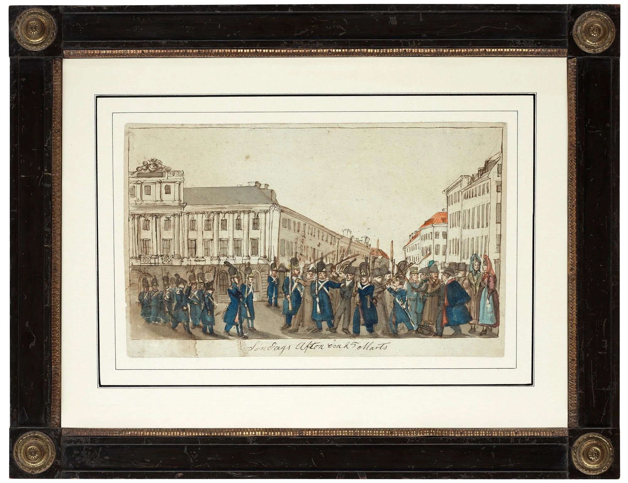 Fritz von Dardel, tillskriven, "Söndags Afton den 25 Marts". — Bukowskis