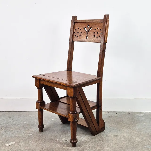 METAMORPHIC LIBRARY STEPS/CHAIR.