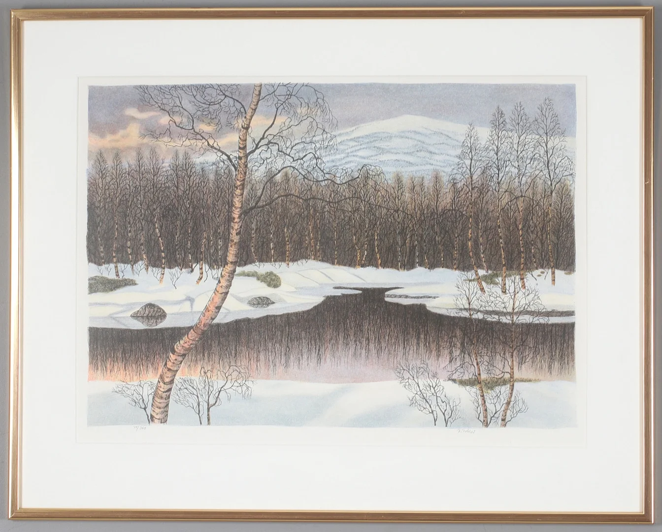 PER JULIUS. Färglitografi, signerad och numrerad 70/360. — Engravings & Prints — Stadsauktion Sundsvall