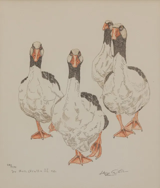 HASSE ANDERSSON (1926-2003). Betitlad, litografi nr 221/280, signerad.