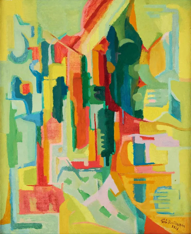 Siri Rathsman, "Alpskog i sol".