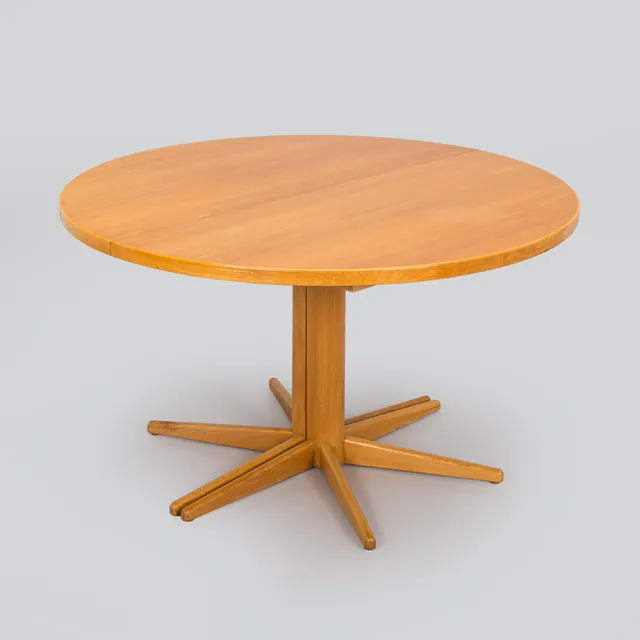 Olof Ottelin, matbord, "Rondo", Kervo Snickerifabrik, Stockmann, 1970/80-tal.