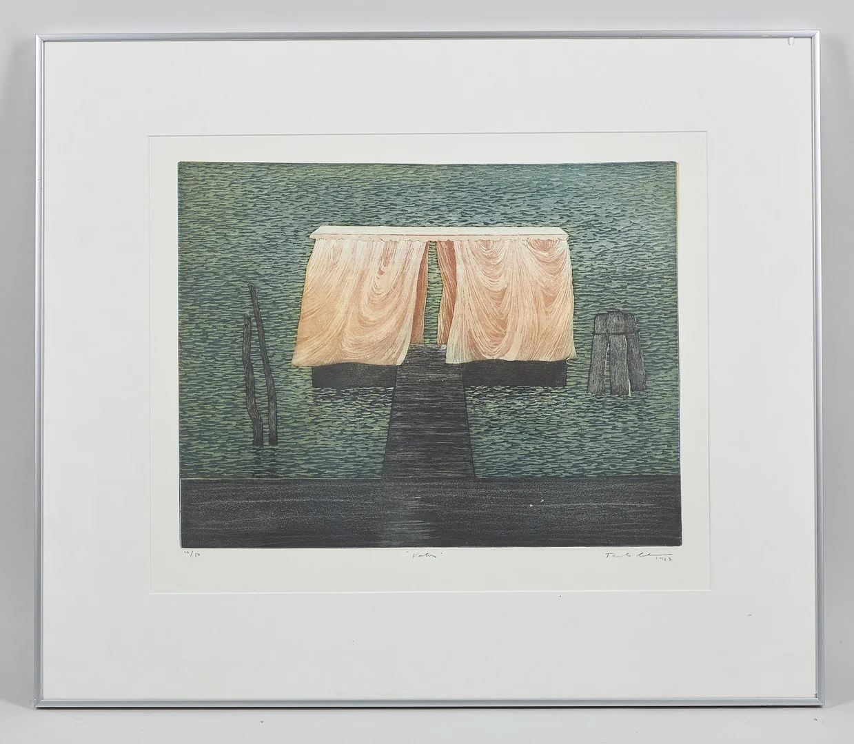 TUULA LEHTINEN (1956). "Tak", signerad samt daterad 1987, etsning och akvatinta, 10/50. — Engravings & Prints — Stockholms Auktionsverk Helsinki