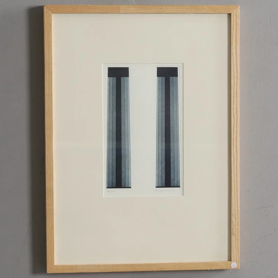 CARL MAGNUS. Färgetsning, daterad -87, signerad och numrerad 74/250. — Engravings & Prints — Örebro Stadsauktioner