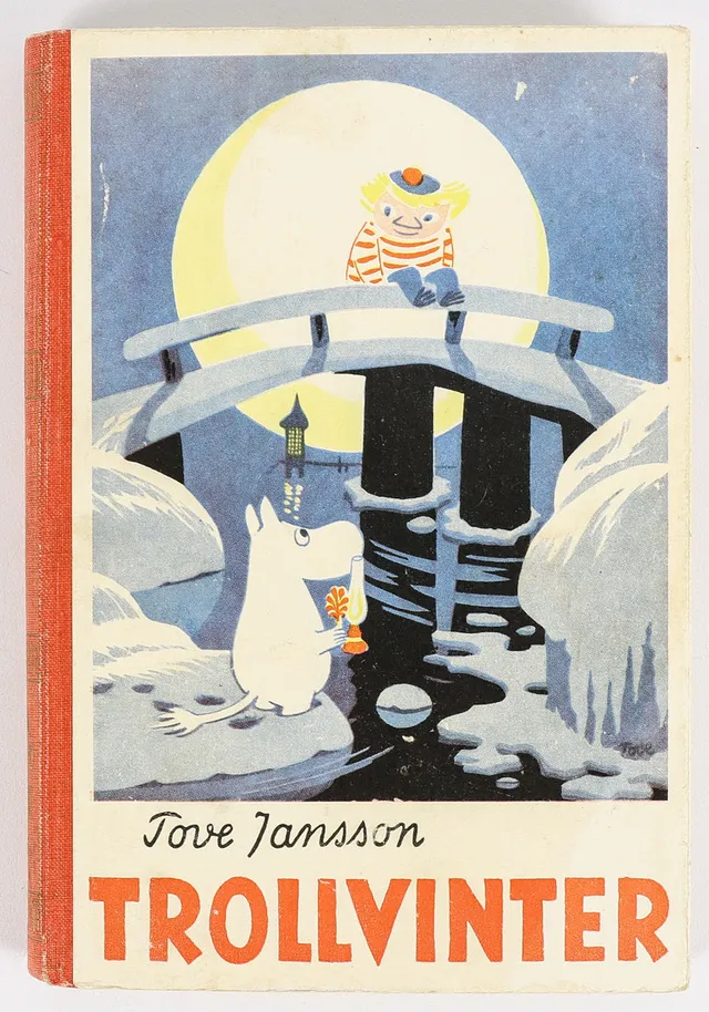 TOVE JANSSON. Bok, "Trollvinter", första upplagan, Gebers, Helsingfors. 1957.