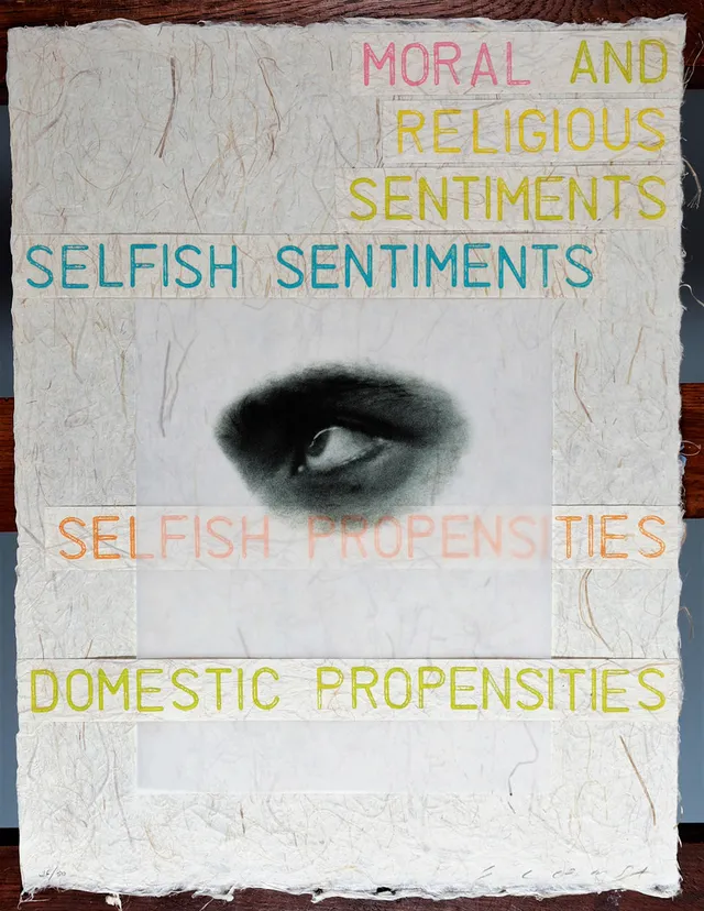 JAUME PLENSA. "Domestic Propensities" II ("Moral and religious sentiments").