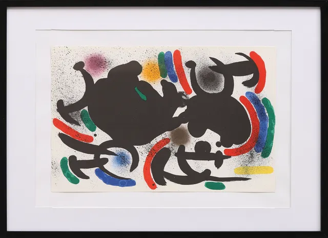JOAN MIRÓ. Originallitografi ur Lithographe I.