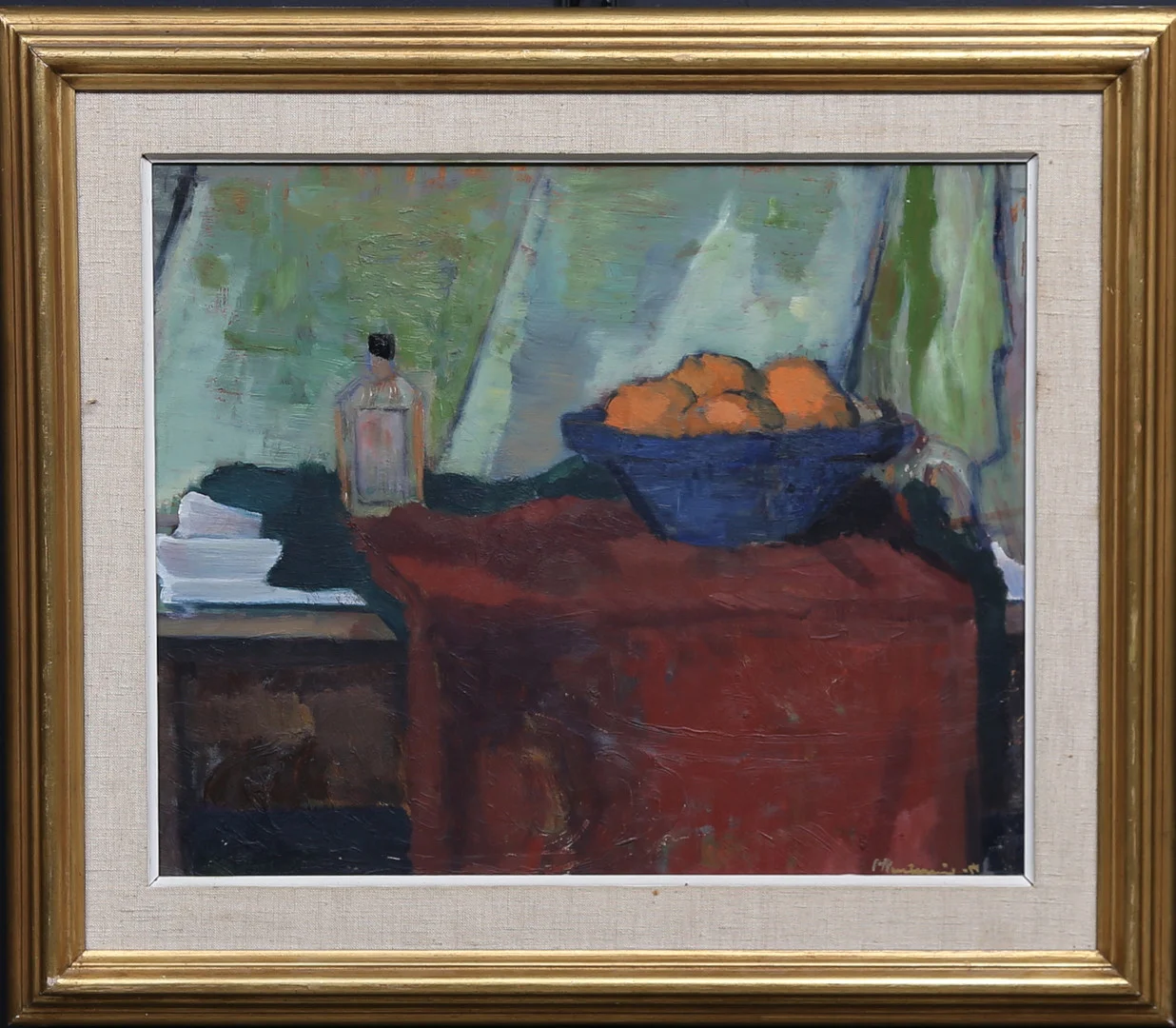 PATRIK REUTERSVÄRD. Stilleben. Olja på pannå. Signerad. — Paintings — Gomér & Andersson Linköping