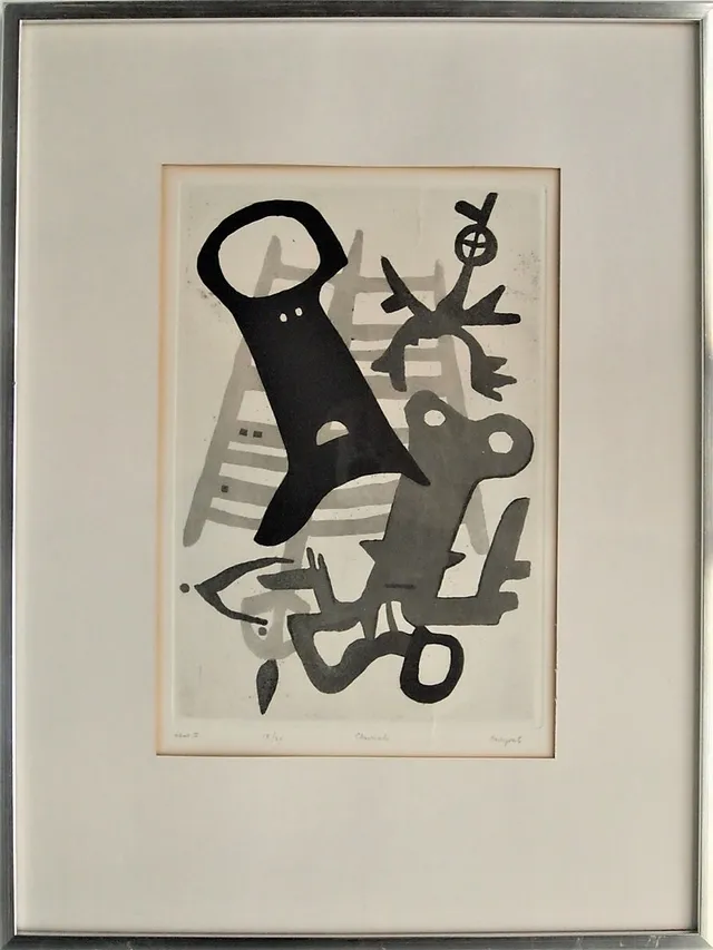 ERIC GRATE. etsning, 18 / 20, signerad.