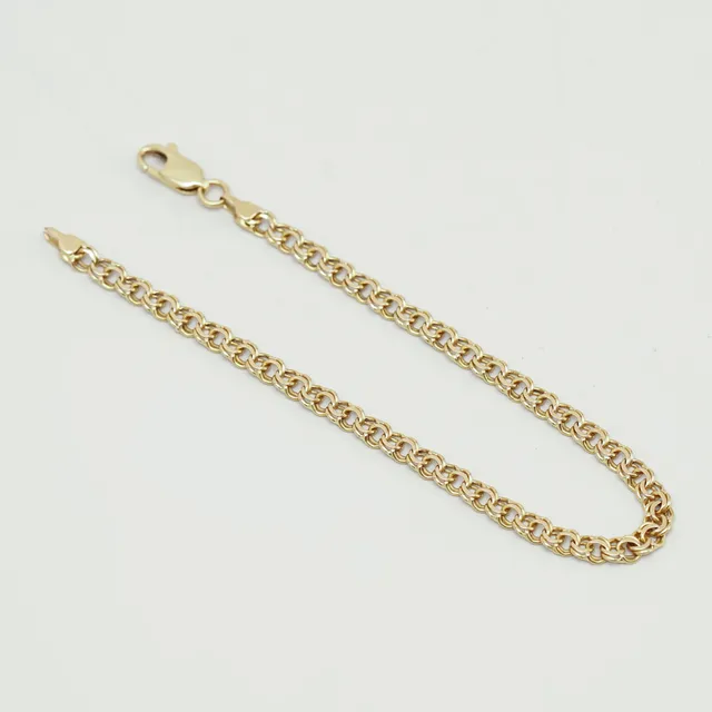 ARMBAND, bismarck, 18k guld, vikt ca 6,3 g.
