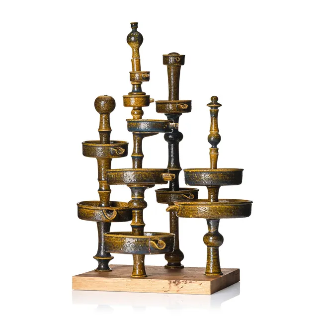 Stig Lindberg, skulptur, "Fontän", förlaga av Fontänen i Umeå Stadshus, Gustavsbergs studio 1950-60-tal.