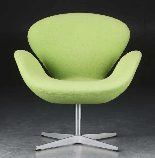 Arne Jacobsen. 10 armchairs, 'Svanen', model 3320 (10)