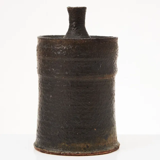 RAIJA TUUMI. Ljusstake, Arabia, chamott, signerad RT.