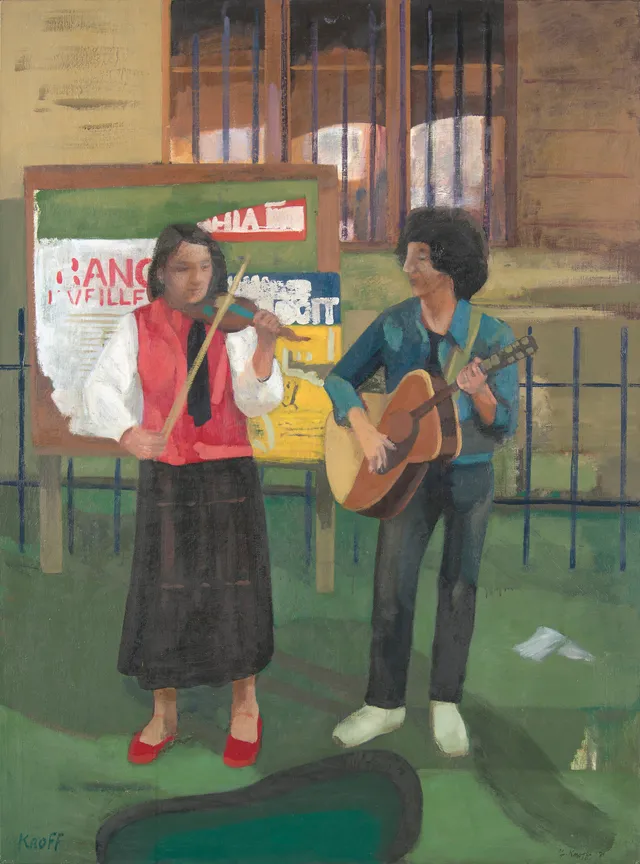 Knoff, Johan Ulrik — "Gatemusikanter, Paris" 1981