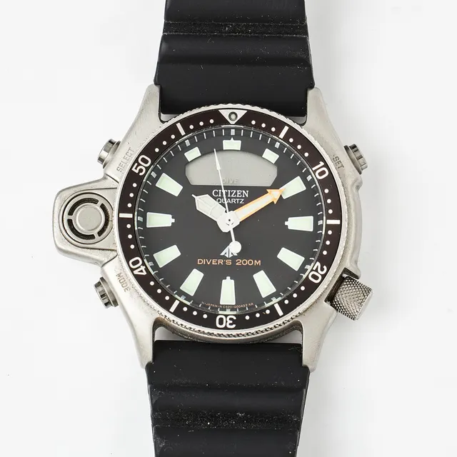 CITIZEN, Promaster, Aqualand, armbandsur, 51 x 39,5 (47) mm, stål, ca 1995.