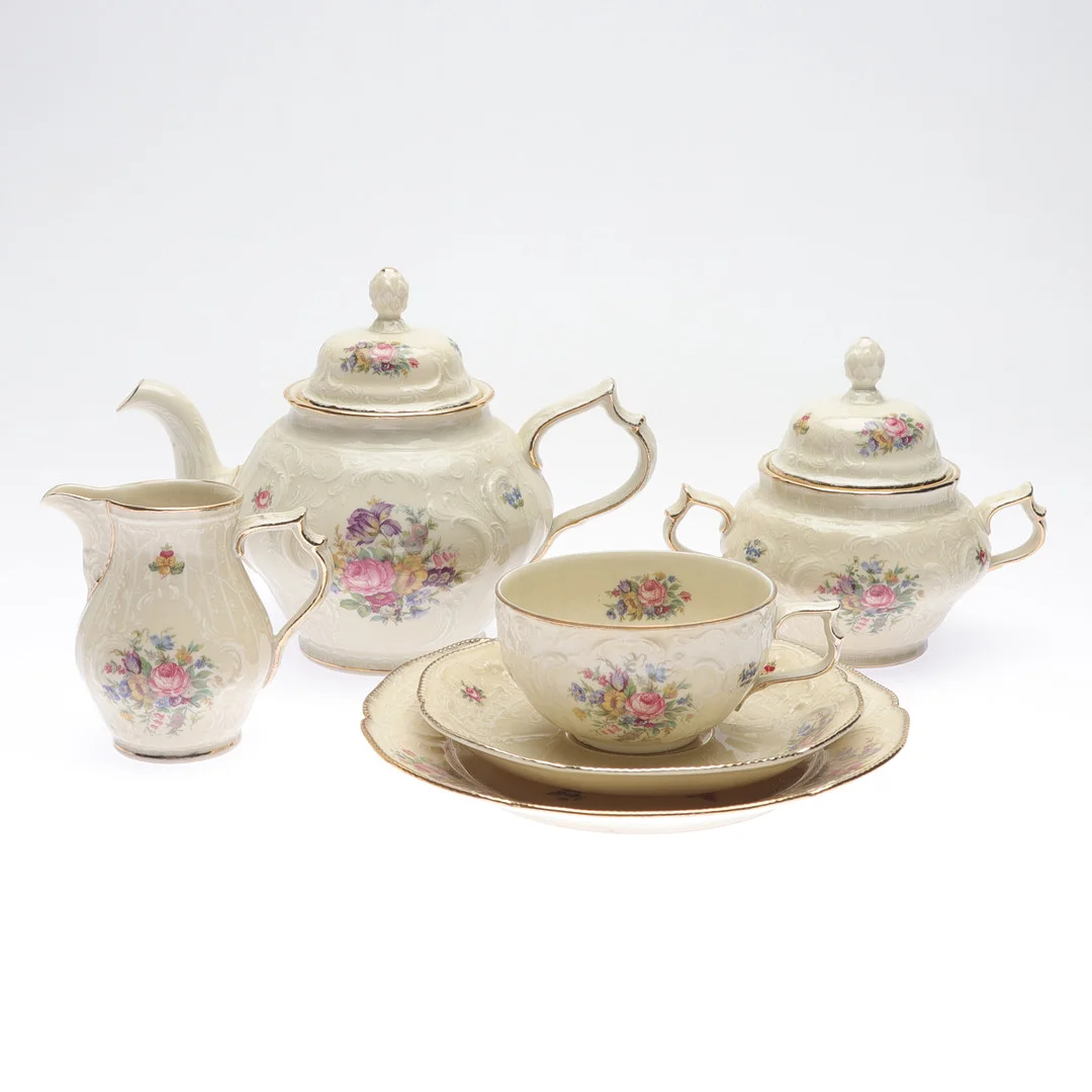 TESERVIS, 15 delar, porslin, "Sanssouci", Rosenthal, Tyskland. — Tableware — Gomér & Andersson Norrköping