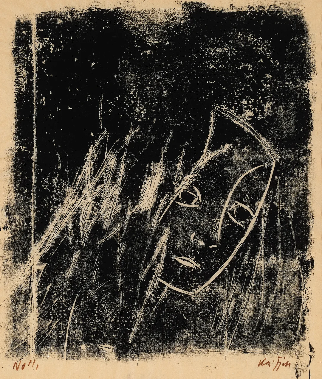 Fjell, Kai — "Pikehode" 1974 — Kunst/Grafikk — Blomqvist