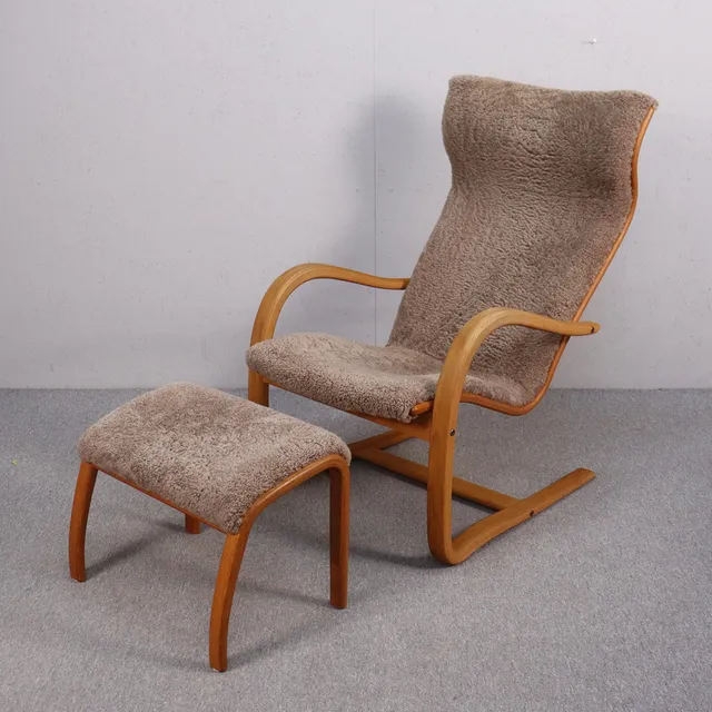 JAN EKSTRÖM. "Gazell", fåtölj med fotpall, "Gazell", Conform, 2000-tal.