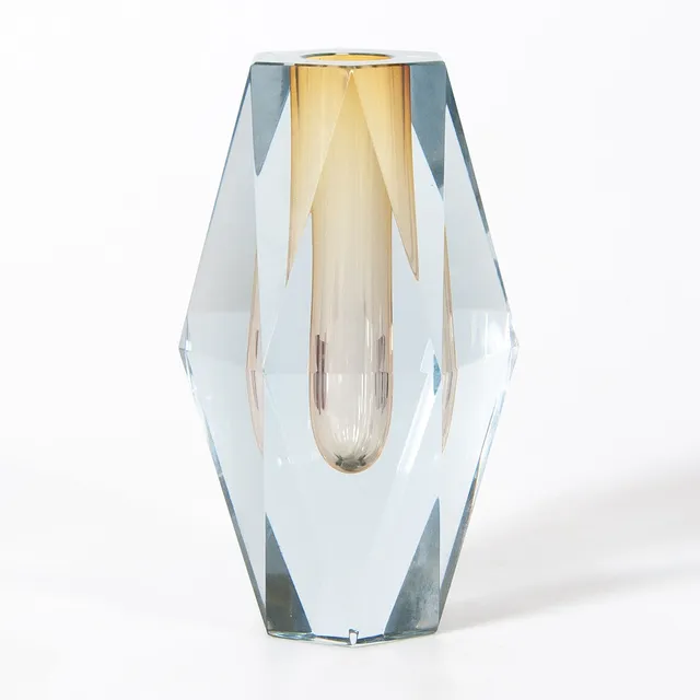 ASTA STRÖMBERG. vas, glas, "Diamant", signerad. Strömbergshyttan, 1960-tal.
