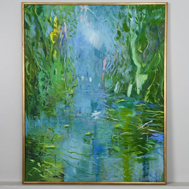 LENNART MALMSTRÖM. "Panama II", olja på duk, 1900-talets andra del.