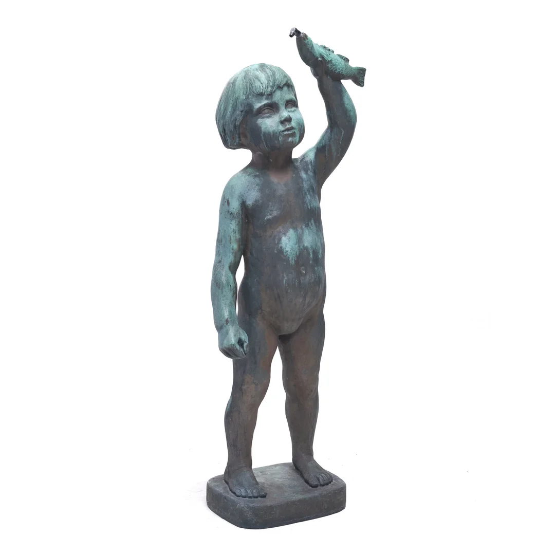 Durban, Arne — "Piken med fisken" 1955 — Kunst/Skulptur — Blomqvist