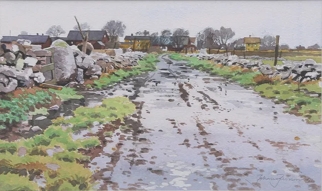 JOHAN PERSSON. AKVARELL på papper, signerad, 1992.