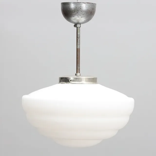 TAKLAMPA, glas, art deco, 1930/40-tal.