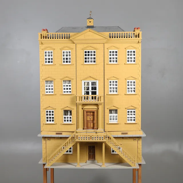 LARGE CUSTOM BUILT DOLLS HOUSE 'HAMDON HALL' - NORMAN HARVEY.
