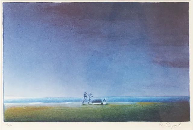 BO CRONQVIST. litografi, "Gryning", signerad, numrerad 115/180.