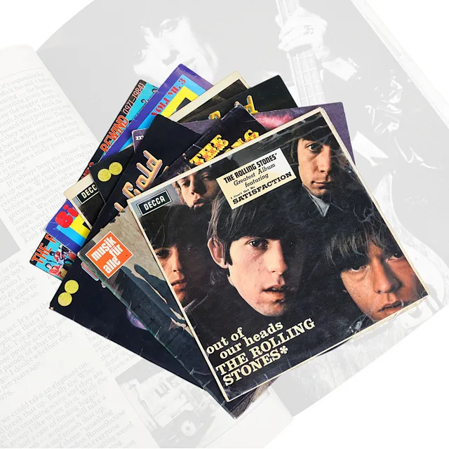 LP-SKIVOR, 9 st, samlingsalbum, Rolling Stones.