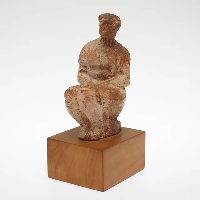 ALLAN JÄDERÅS. Skulptur, lergods, signerad och daterad 1957.