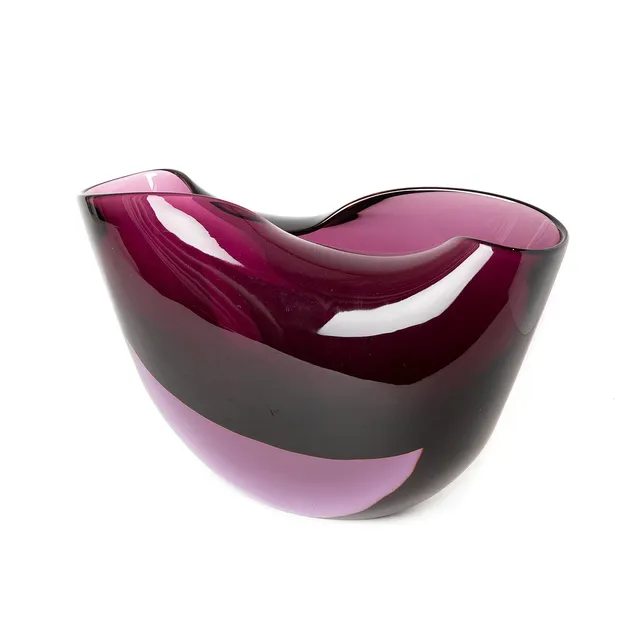 ARCHIMEDE SEGUSO. Vas, glas, Murano, 1900-tal.