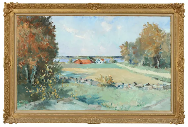 HENRIK SKAGH. Olja på duk. Signerad.